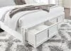 Ashley Furniture B822B2 Ashley Furniture B822B2 Chalanna - Queen Upholstered Storage Bed - White