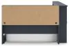 Ashley Furniture EB1528B3 Simmenfort - Twin Bookcase Storage Bed - Navy Blue