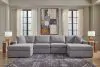 Ashley Furniture 92104S19 Ashley Furniture 92104S19 Modmax - 4-Piece Sectional With Laf And Raf Corner Chaises - Granite