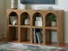 Ashley Furniture A4000664 Luzmanacy - Console Sofa Table - Natural Brown