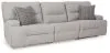 Ashley Furniture 93605S18 Ashley Furniture 93605S18 Acklen Place - 3-Piece Power Reclining Sectional Sofa - Pewter
