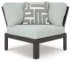 Ashley Furniture P490P2 Ashley Furniture P490P2 Beachloft - 5-Piece Outdoor Sectional - Black / Gray