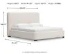 Ashley Furniture PCB401-82 Brintstreet - King Upholstered Bed - Beige