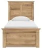 Ashley Furniture PCB1170B30 Ashley Furniture PCB1170B30 Makidern - Twin Panel Storage Bed With 2 Under Bed Storage Units - Tan