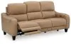 Ashley Furniture U6600015 Mosswell - Power Reclining Sofa With Adj Headrest - Toffee
