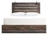 Ashley Furniture B211B54 Drystan - King Panel Bed With 4 Side Drawers - Brown / Beige