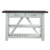 Liberty Furniture 139WH-SR5536 Farmhouse - Server - Two Tone White / Wood Tone