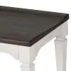 Liberty Furniture 417-C9000B Allyson Park - Wood Seat Bench - Wirebrushed White / Charcoal