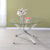 CoasterEveryday 106440 Beckham - Round Glass Top Dining Table - Chrome