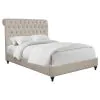 CoasterEssence 300525KE Devon - Upholstered Eastern King Panel Bed - Beige