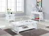 CoasterEssence 705708 Schmitt - Rectangular Coffee Table - White High Gloss