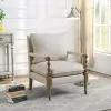 CoasterElevations 903058 Dempsy - Upholstered Accent Chair With Casters - Beige