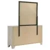 Coaster Fine Furniture 225063M Trenton - 6-Drawer Bedroom Dresser With Mirror - Rustic Cream