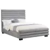 Coaster Fine Furniture 300719Q Patricia - Boucle Upholstered Queen Bed - Gray