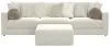 Jackson Furniture Industries 2235/37/31/36/12-16 Jackson Furniture Industries 2235/37/31/36/12-16 Ritzy - 3 Piece Modular Sofa And 1 Included Cocktail Ottoman - Bone