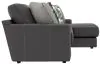 Jackson Furniture Industries 5045/63/76-28 Jackson Furniture Industries 5045/63/76-28 Minori - Italian Leather 2 Piece Sofa / Chaise With RSF Chaise - Steel