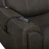 New Classic U5853-16P2-SBL Gaia - Auto Glider Recliner With Power Headrest & Footrest - Sable