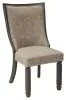 Ashley Furniture D736-02 Tyler Creek - Dining UPH Side Chair (Set of 2) - Framed Back - Black / Grayish Brown
