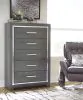 Ashley Furniture B214-46 Lodanna - Five Drawer Chest - Gray