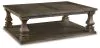Ashley Furniture T776-1 Johnelle - Rectangular Cocktail Table - Gray