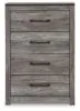 Ashley Furniture B1290-44 Bronyan - Four Drawer Chest - Dark Gray