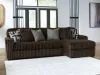 Ashley Furniture 98104S2 Ashley Furniture 98104S2 Midnight-Madness - 2-Piece Sectional Sofa With RAF Corner Chaise - Chocolate