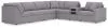 Ashley Furniture 92104S34 Ashley Furniture 92104S34 Modmax - 7-Piece Sectional With Audio System Console - Granite
