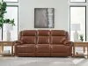 Ashley Furniture U11204/15/18/13 Ashley Furniture U11204/15/18/13 Healy Pier - 3 Pc. - Power Reclining Sofa, Power Reclining Loveseat With Console, Power Recliner - Chocolate