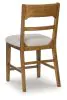 Ashley Furniture D974-224 Cabalynn - Upholstered Barstool (Set of 2) - Oatmeal / Light Brown
