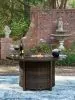 Ashley Furniture PCP760-776 Monterey Point - Round Fire Pit Table - Dark Brown