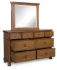 Ashley Furniture PCB824B1 Ashley Furniture PCB824B1 Rowlenstown - Dresser And Mirror - Brown
