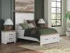 Ashley Furniture B4615B6 Ashley Furniture B4615B6 Savonport - Full Panel Storage Bed With Storage Footboard - White / Brown