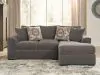 Ashley Furniture PC86205S3 Ashley Furniture PC86205S3 Larson Levee - 2-Piece Sectional Sofa With RAF Corner Chaise - Espresso