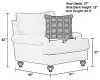 Jackson Furniture Industries 324501-1909/16-2921/08 Cumberland - Chair - Ecru