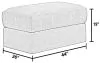 Jackson Furniture Industries 228810-1703/01-1682/26 Lindsey - Ottoman - Snow