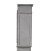 Liberty Furniture 824-EC68 Heartland - Entertainment Hutch - Antique White / Tobacco Tops