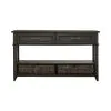 Liberty Furniture 792-OT1030 Mill Creek - 2 Drawer Sofa Table - Peppercorn