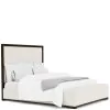 Riverside Furniture 27180-27181-27172 Lydia - King Upholstered Bed - White