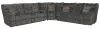 Jackson Furniture Industries 35/91/99/98-88 Jackson Furniture Industries 35/91/99/98-88 Ashland - 3 Piece Manual Reclining Sectional With 4 Lay Flat Reclining Seats - Granite