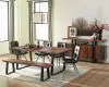 CoasterElevations 110181 Ditman - Live Edge Dining Table - Gray Sheesham