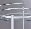CoasterEveryday 181367 Chrissy - Round Glass Shelf Metal Bar Cart - Chrome
