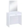 CoasterEssence 300290 Harvey - Vanity Set With Lift - Top Stool - White