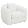 CoasterElevations 509873 Isabella - Faux Sheepskin Upholstered Accent Chair Natural - Ivory