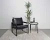 Coaster Fine Furniture 903021 Rosalind - Upholstered Track Arm Accent Chair - Black