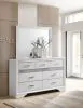 CoasterEveryday 205113M Miranda - 7-Drawer Dresser With Mirror - White