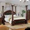 Furniture of America CM7271Q-BED Mandalay - Queen Bed - Brown Cherry