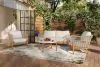 New Classic 60-823-4P New Classic 60-823-4P Solstice - 4 Piece Set Loveseat & 2 Chairs & Coffee Table - Beige