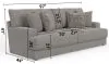 Jackson Furniture Industries 347003-1703/38-2504/38 Zeke - Sofa - Cloud