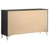 Coaster Fine Furniture 224993 Lucia - 6-Drawer Dresser Cabinet - Black