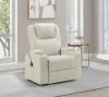 Coaster Fine Furniture 609477P Armstrong - Upholstered Power Lift Massage Recliner - Ivory